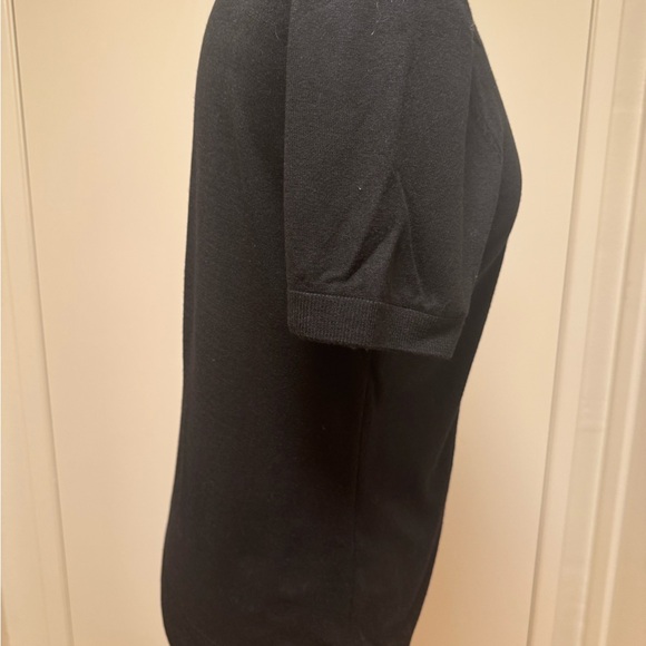 Brinello Cucinelli Black knitted top with Silver Trim. New - Picture 4 of 7